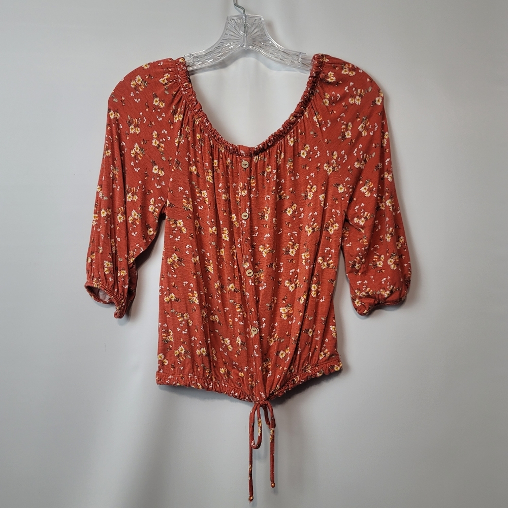 Floral off the shoulder top